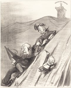 Um caminho perigoso de Honoré Daumier