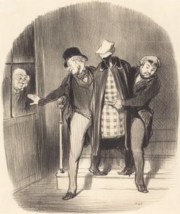 Um movimento furtivo de Honoré Daumier