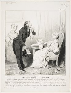Um Homme Sensível (Caricaturana 43) de Honoré Daumier