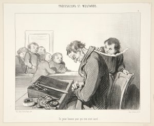 Um jovem para quem nada de Honoré Daumier