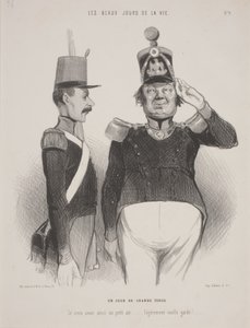 Um dia de grande vestido de Honoré Daumier