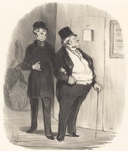Um dia de representação de benefícios... de Honoré Daumier