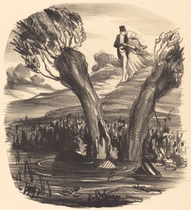 Um marido queimado pelo fogo do ciúme de Honoré Daumier