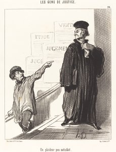 Um litigante insatisfeito de Honoré Daumier