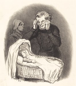 Un Père Heureux de Honoré Daumier