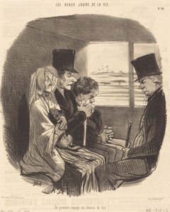 Un Premier voyage en chemin de fer de Honoré Daumier