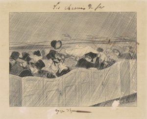 Uma viagem de prazer de Paris a Orléans de Honoré Daumier