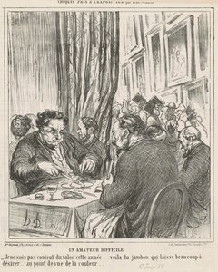 Um amador difícil de Honoré Daumier