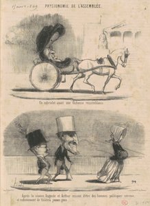 Un cabriolet ayant une facheuse semelhança ... de Honoré Daumier