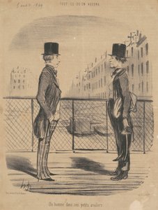 Un homme dans ses petits souliers de Honoré Daumier