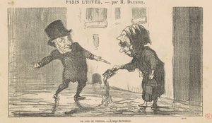 Um dia gelado de Honoré Daumier