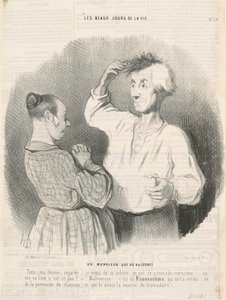 Um cavalheiro que está ficando mais jovem de Honoré Daumier