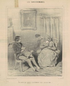 Um sobrinho que cruelmente ganha uma propriedade de Honoré Daumier