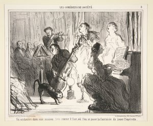 Uma orquestra numa casa de Honoré Daumier