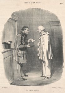 Um Pierrot sem penas de Honoré Daumier