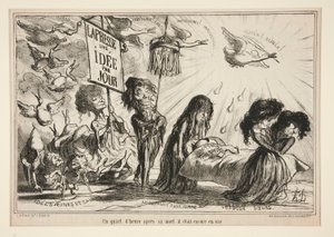 Um quarto de um de Honoré Daumier