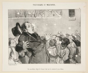 Um supervisor obriga de Honoré Daumier