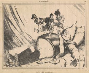 Um pesadelo terrível de Honoré Daumier