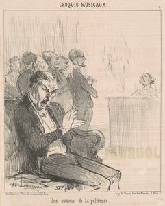 Uma vítima da polidez de Honoré Daumier