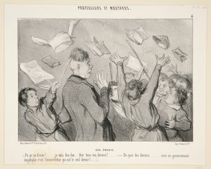 Rebelião; Nº 4 de Professores e Mostardas de Honoré Daumier