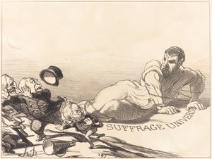 Um pânico de liliputianos... de Honoré Daumier