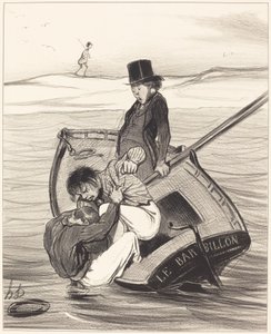 Uma revolta a bordo de Honoré Daumier