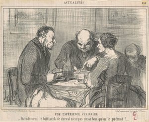 Une expèrience culinaire de Honoré Daumier