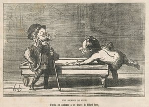 Um dia chuvoso de Honoré Daumier