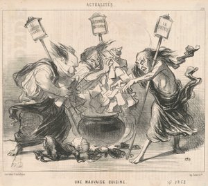 Uma cozinha ruim de Honoré Daumier