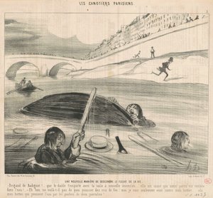 Une nouvelle maniére de descerre le fleuve de la vie de Honoré Daumier
