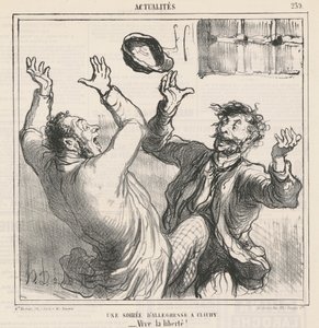 Uma noite de alegria em Clichy de Honoré Daumier