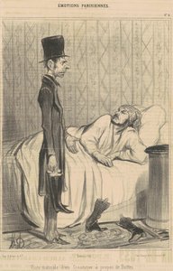 Visita matinal de um credor de Honoré Daumier