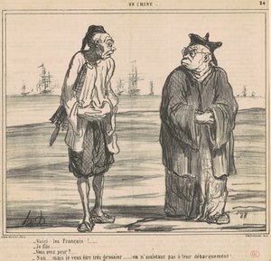 Aí vêm os franceses! ... eu filha ... de Honoré Daumier