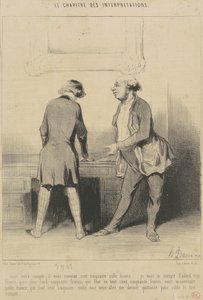Aqui está sua conta: Era sua... de Honoré Daumier