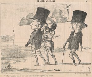 Bem, as pessoas têm um... maldito jeito... de Honoré Daumier
