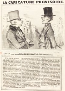 Voila!... uma época famosa pelas ervilhas... de Honoré Daumier