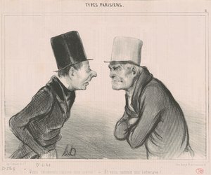 Você raciocina como uma bengala! de Honoré Daumier