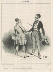 Você virá para jantar, minha esposa janta na cidade... de Honoré Daumier