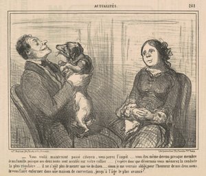 Aqui está você agora passe cidadão de Honoré Daumier