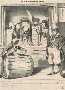 Você vê aqui as grandes celebridades... de Honoré Daumier