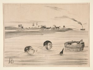 Voyage a St. Cloud de Honoré Daumier
