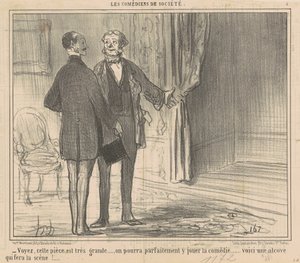 Veja, esta sala é muito grande... de Honoré Daumier