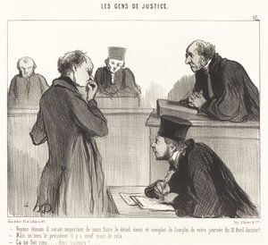 Vendo testemunha, seria importante... de Honoré Daumier