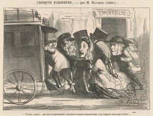 Vamos ver, vamos ver... não tanta pressa... de Honoré Daumier