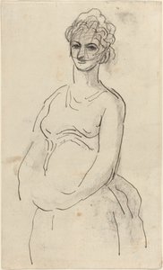 mulher com véu de Honoré Daumier