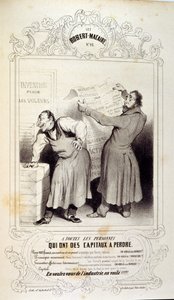 ilustrações sobre ideias e lendas Philipon sob o título Les Cent e Robert Macaire de Honoré Daumier