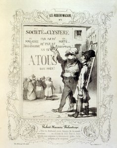 ilustrações sobre ideias e lendas Philipon sob o título Les Cent e Robert Macaire de Honoré Daumier
