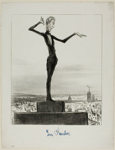 Uma sugestão do Charivari ao Sr. Léon Faucher para evitar erros telegráficos no futuro, placa 122 de Actualités de Honoré Victorin Daumier