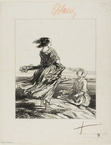 Uma ativista, de Les Femmes Socialistes de Honoré Victorin Daumier