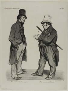 Um investidor em obrigações das Cortes espanholas. Um investidor em obrigações do Estado espanhol, chapa 423 de Honoré Victorin Daumier